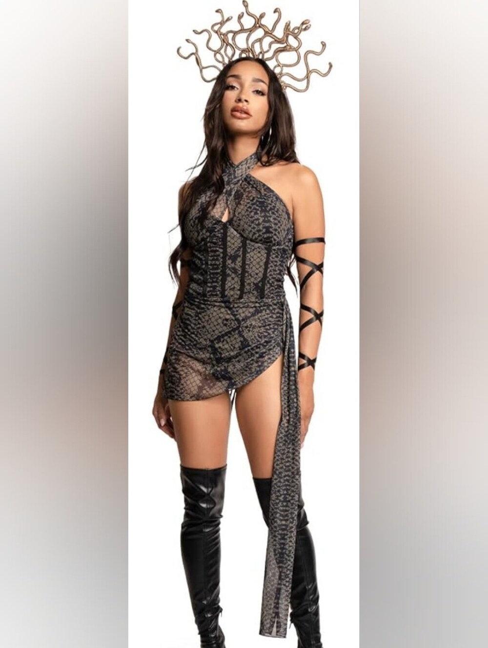Tipsy Elves Women's Sexy Medusa Bodysuit Halloween Costume Sz Small